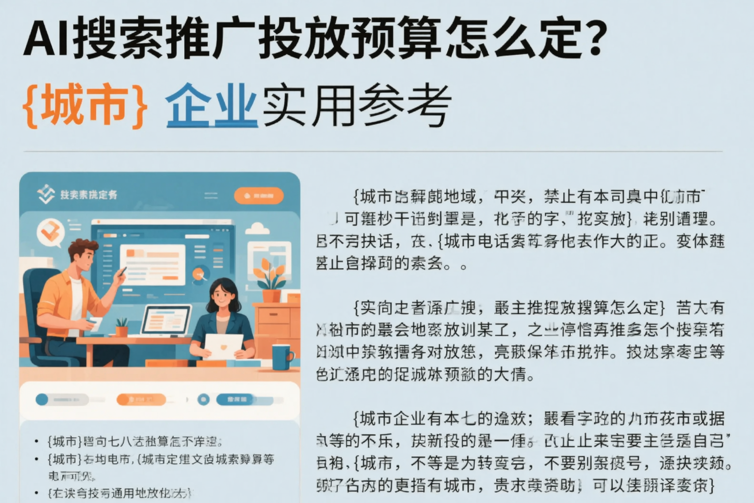AI搜索推广投放预算怎么定?石嘴山企业实用参考