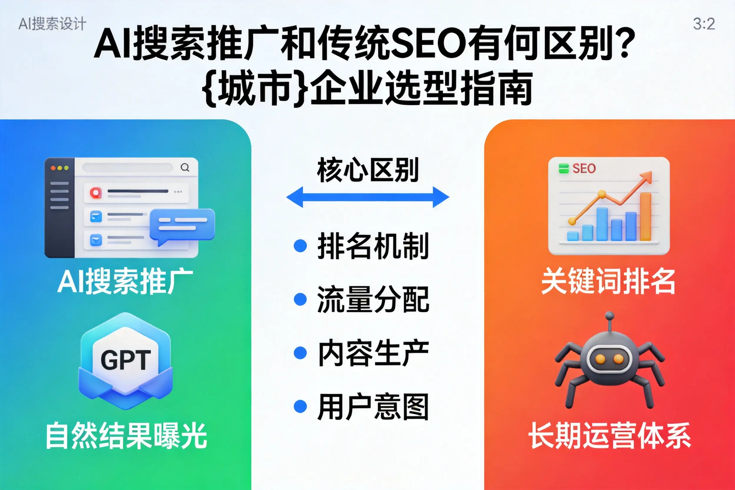 AI搜索推广和传统SEO有何区别?石嘴山企业选型指南