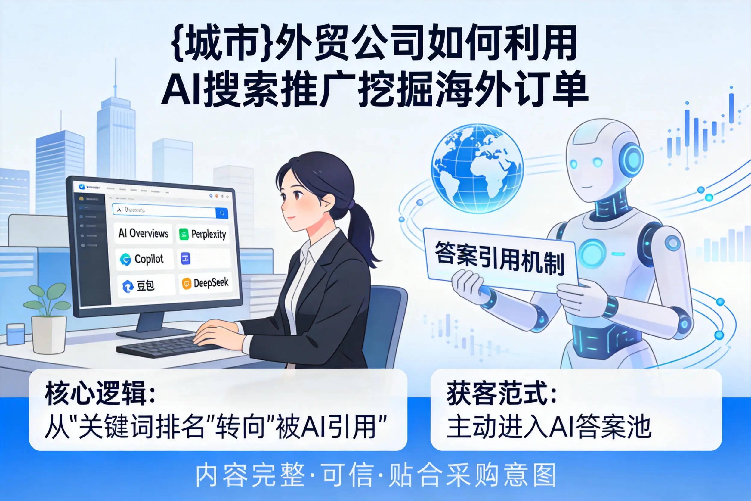 石嘴山外贸公司如何利用AI搜索推广挖掘海外订单