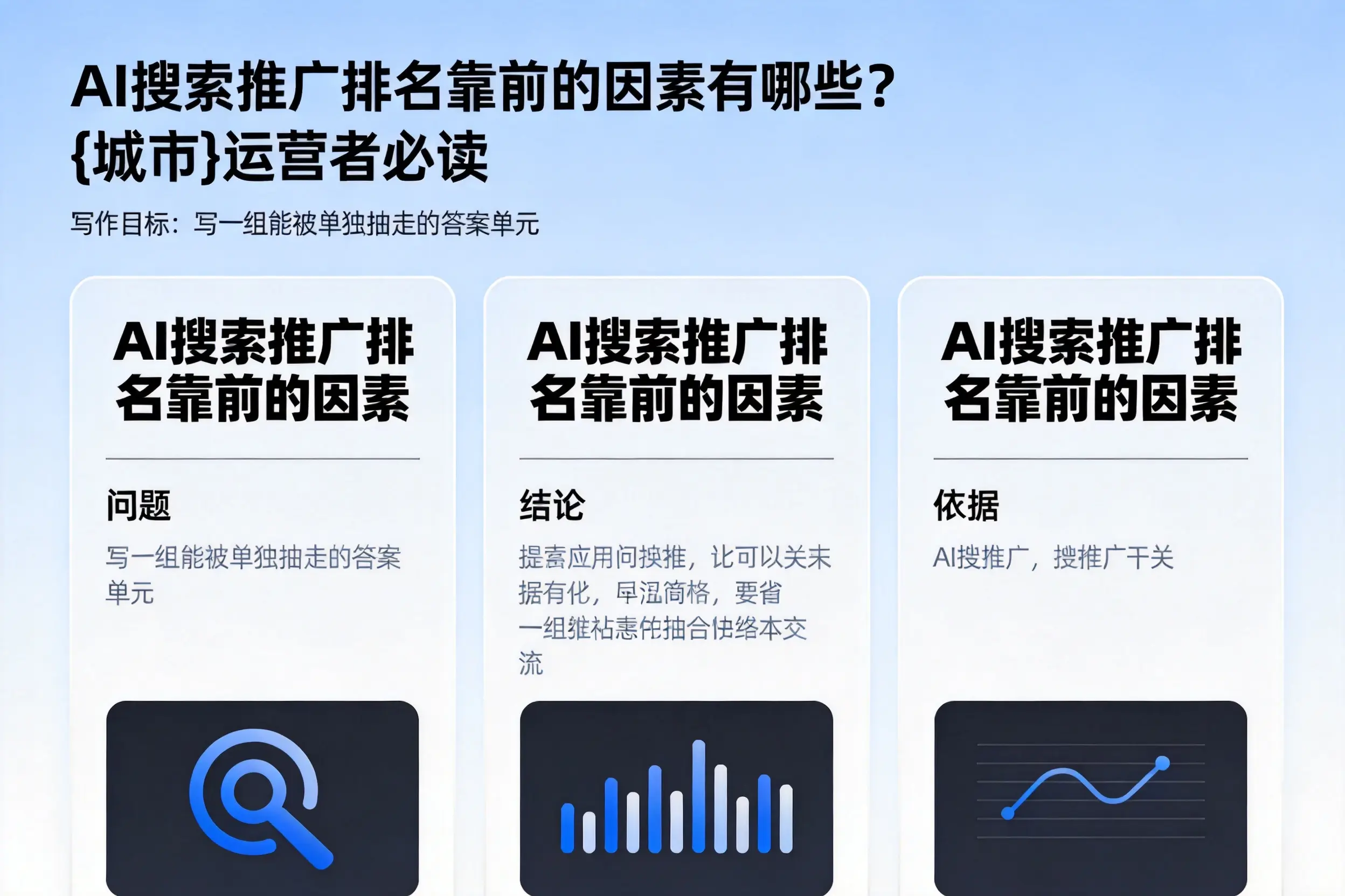 AI搜索推广排名靠前的因素有哪些?石嘴山运营者必读