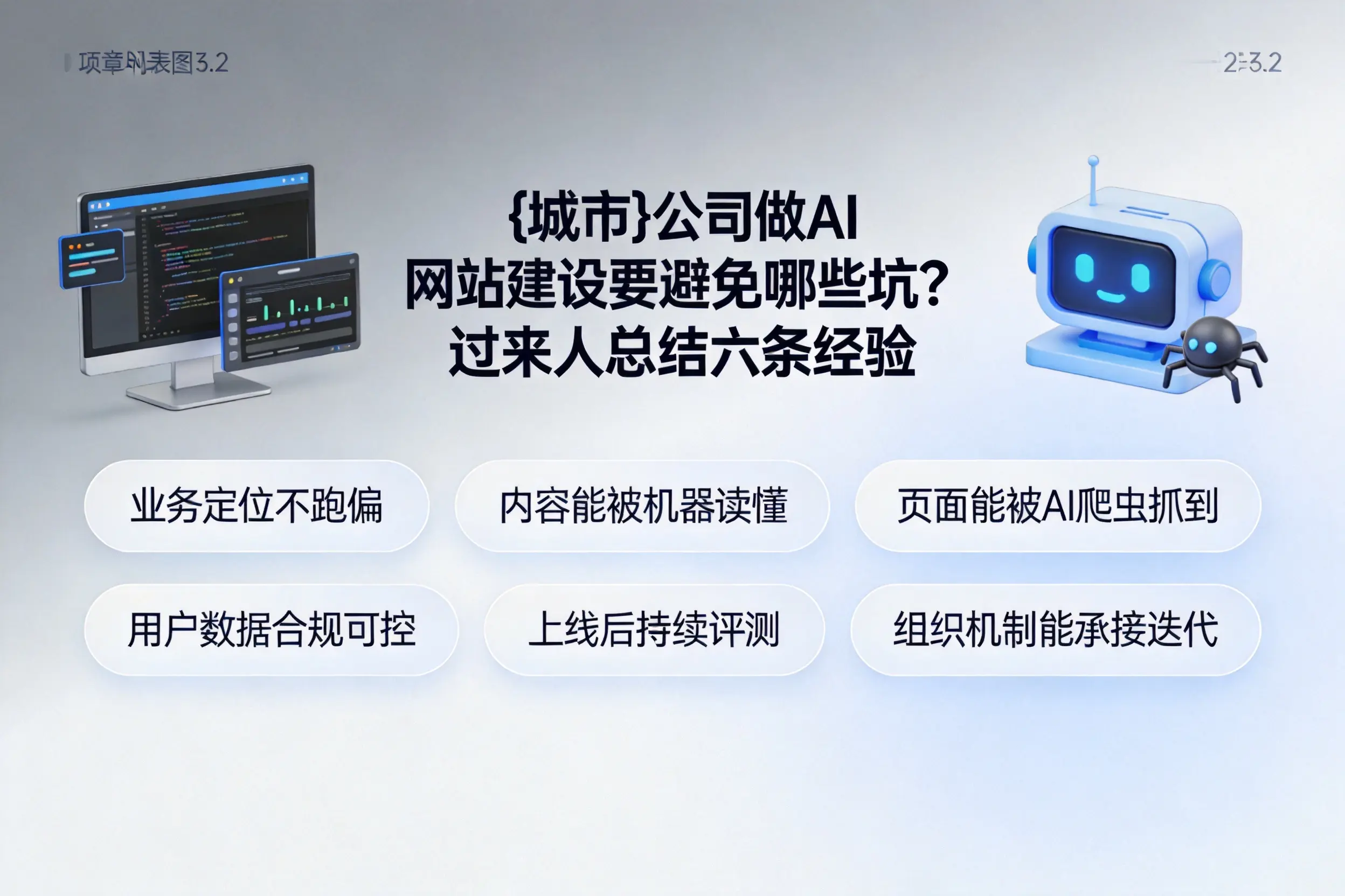 石嘴山公司做AI网站建设要避免哪些坑?过来人总结六条经验