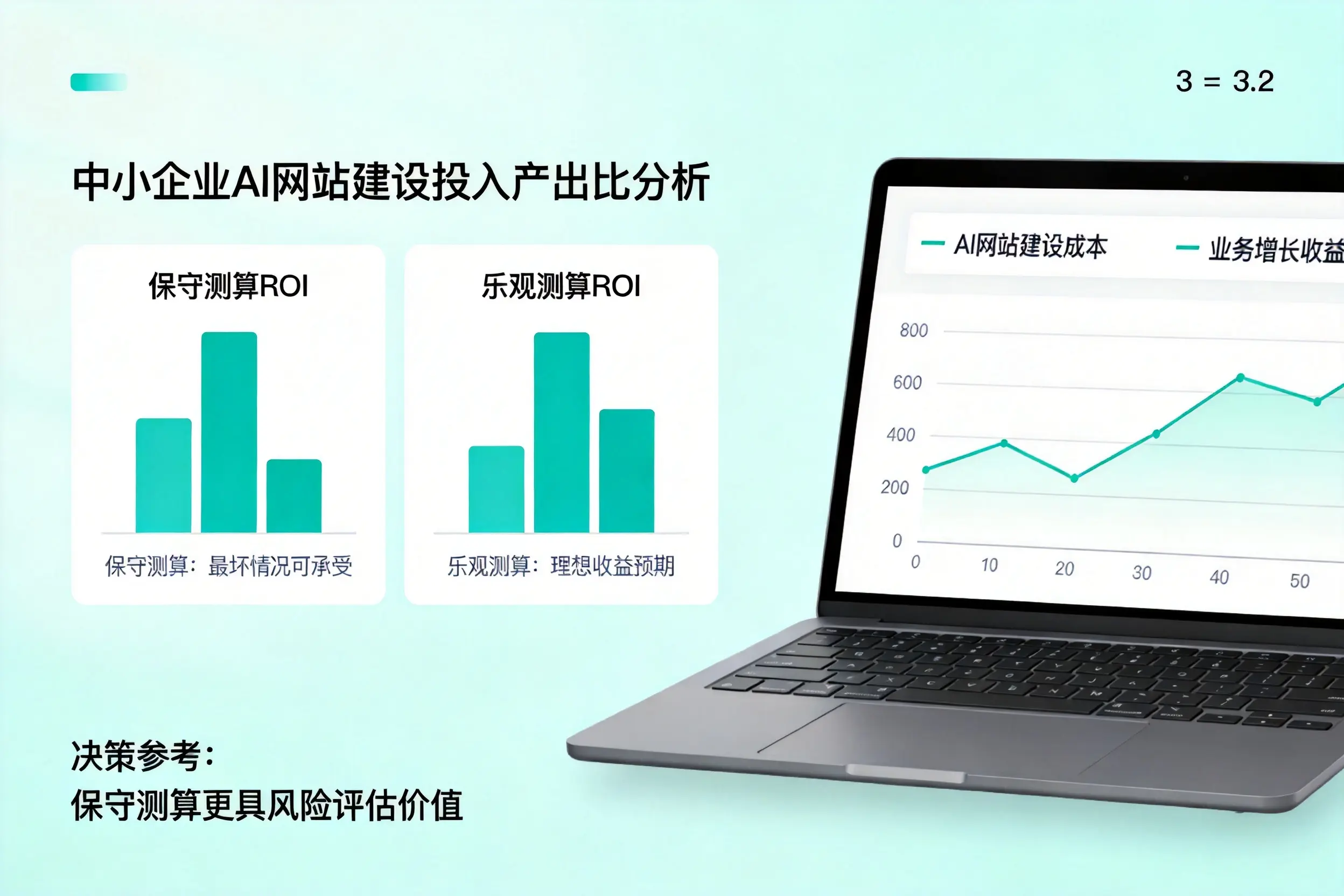 石嘴山中小企业AI网站建设投入产出比怎么算?先看这份分析