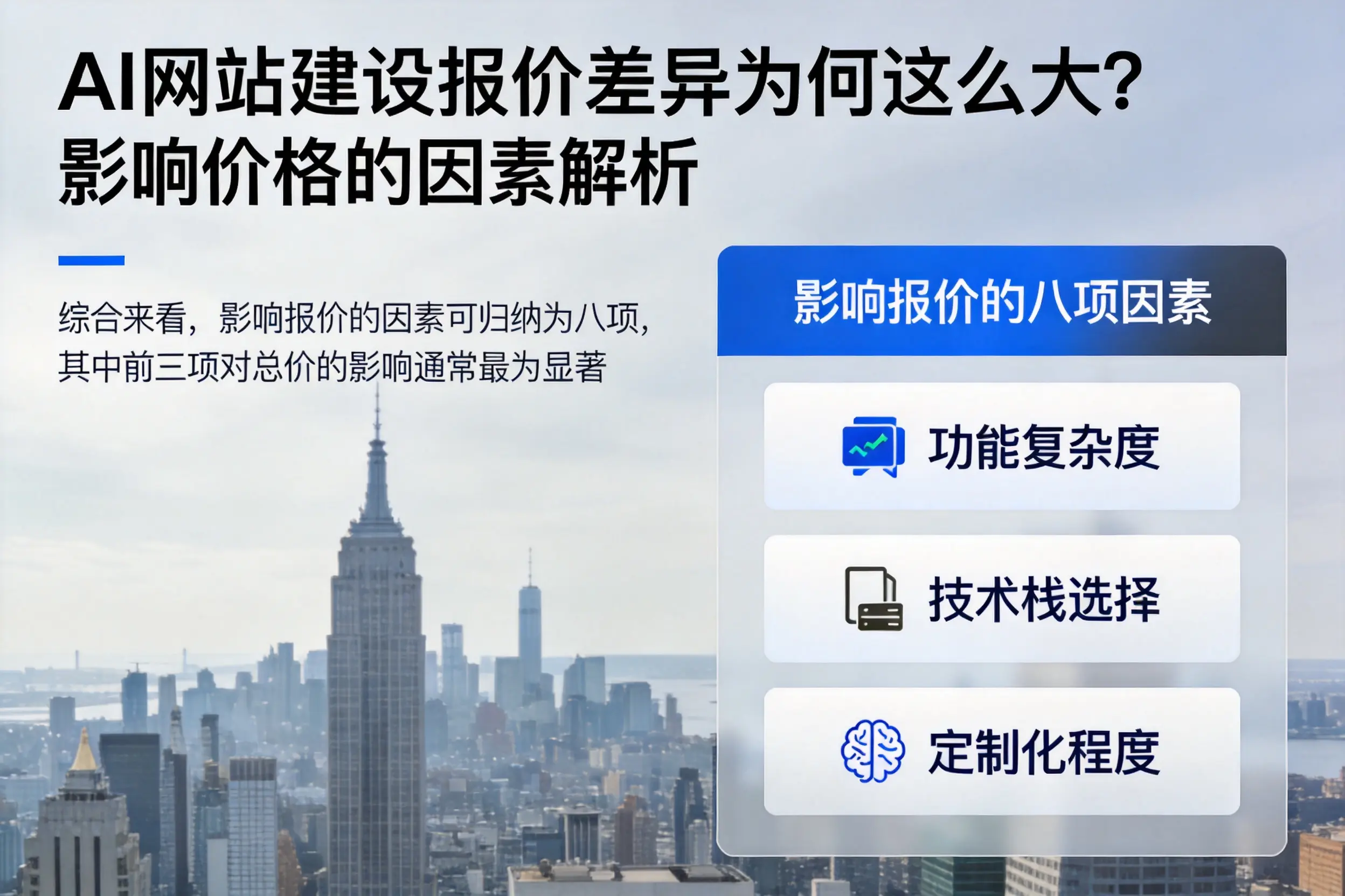 石嘴山AI网站建设报价差异为何这么大?影响价格的因素解析
