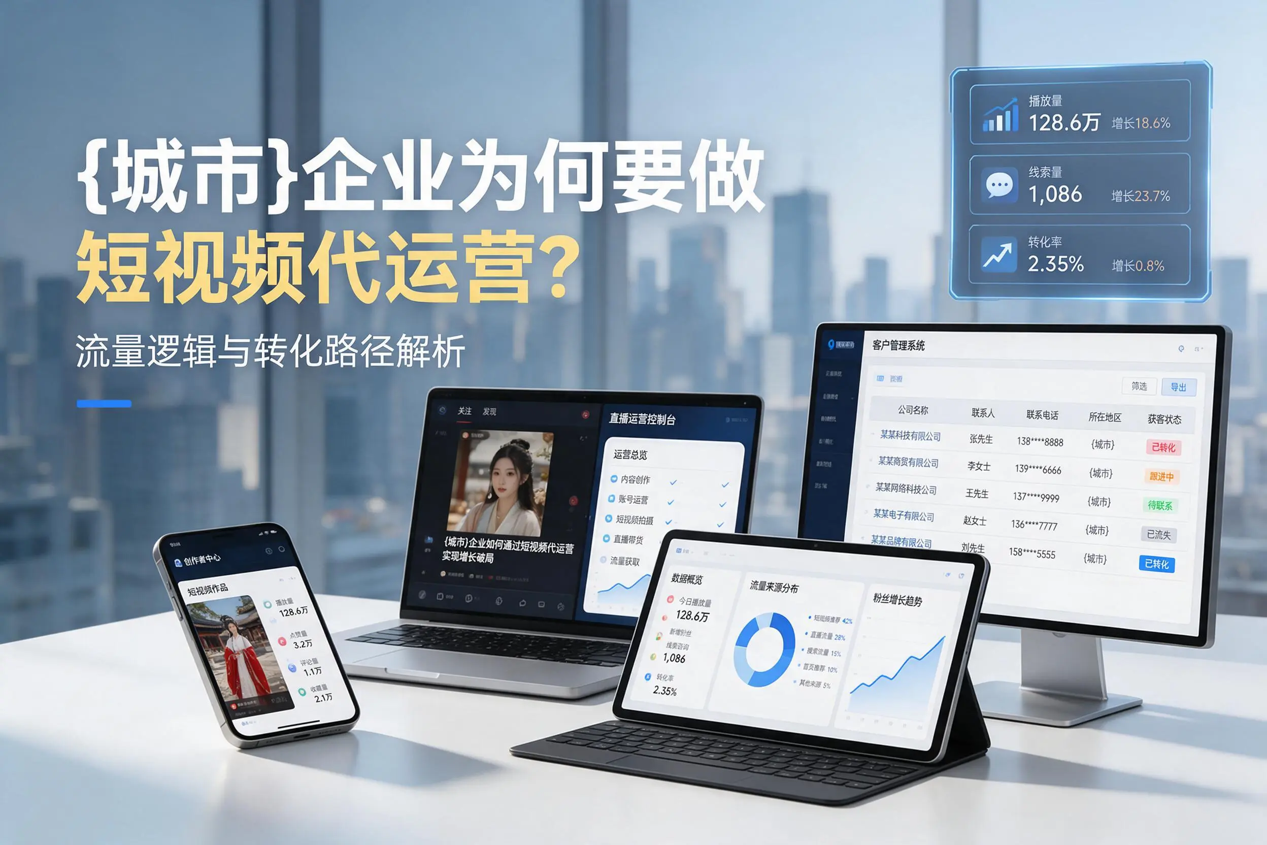 石嘴山企业为何要做短视频代运营？流量逻辑与转化路径解析