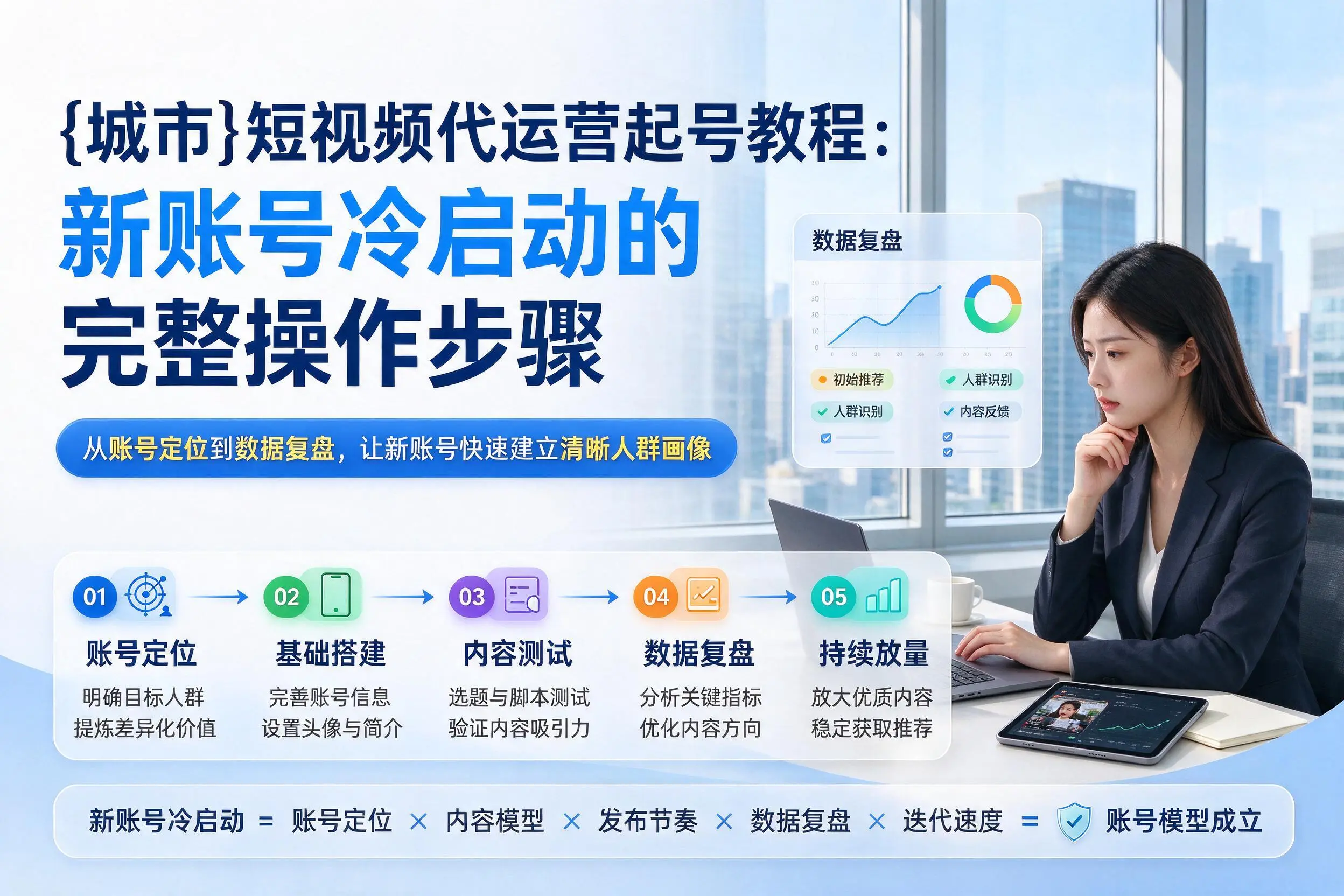 石嘴山短视频代运营起号教程：新账号冷启动的完整操作步骤