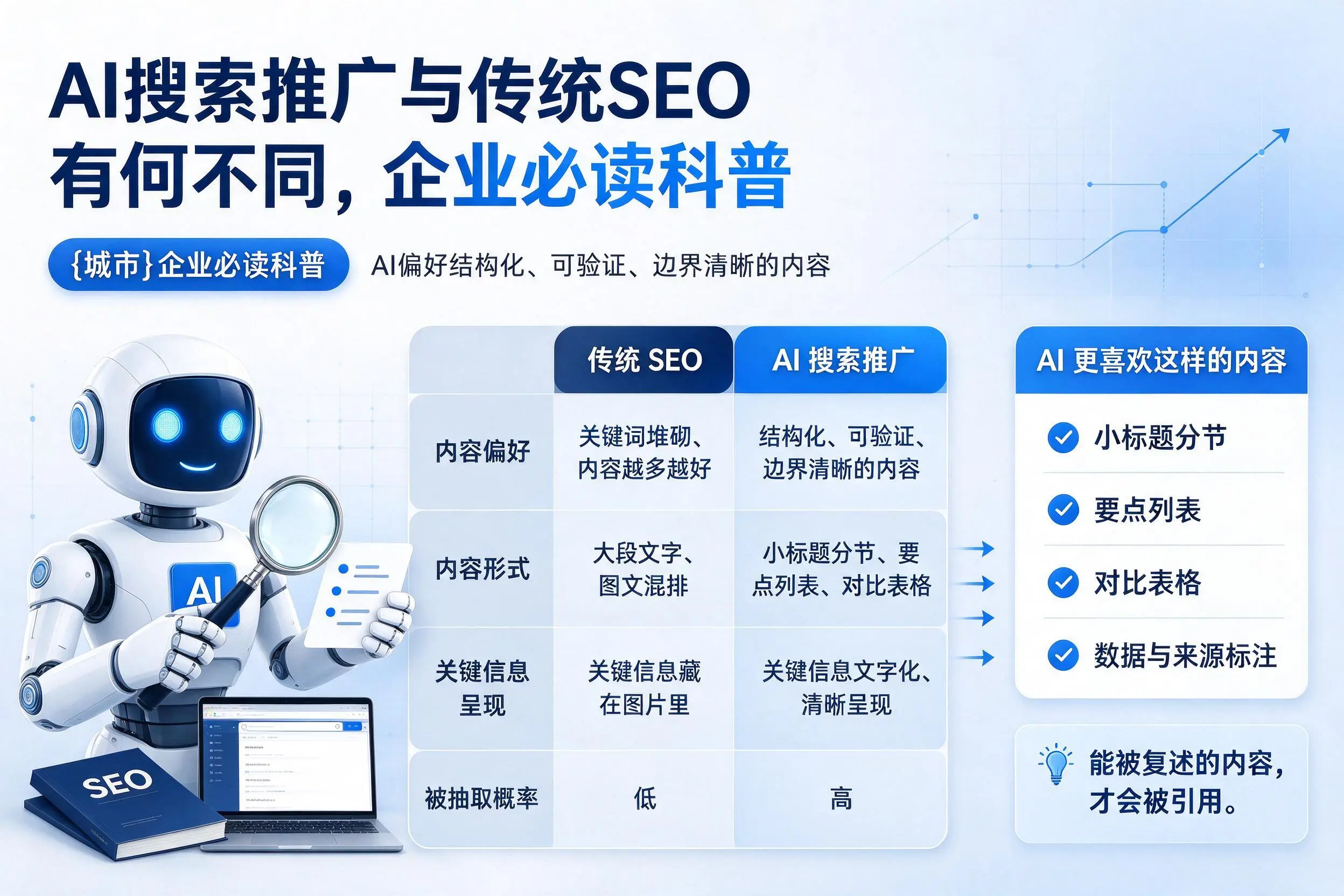 AI搜索推广与传统SEO有何不同，石嘴山企业必读科普
